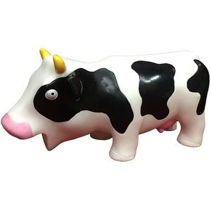 Animolds Squeeze Me and Hear Me Moo Squishy Cow Sensory Toy White & Black